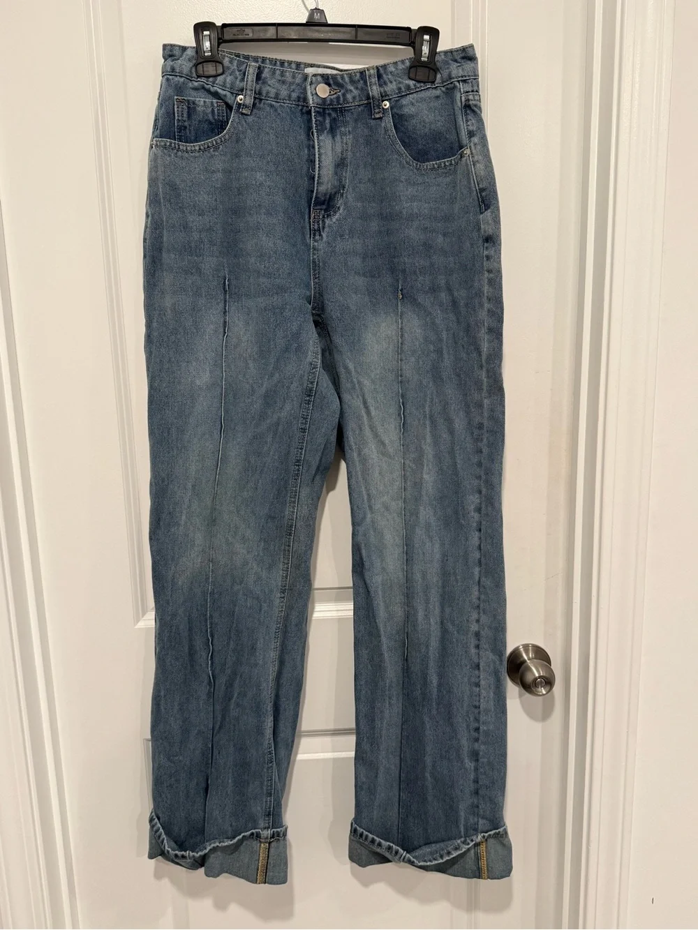 Classic High-Rise Straight Leg Women’s Jeans - Blue - Picture 1 of 4